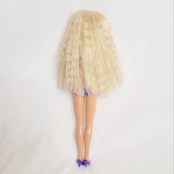 Vintage 1991 Totally Hair Blonde Barbie + Accessories *hair is cut* - Picture 4 of 15
